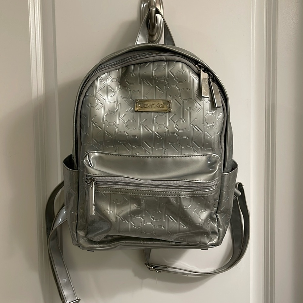 Calvin Klein Silver Backpack